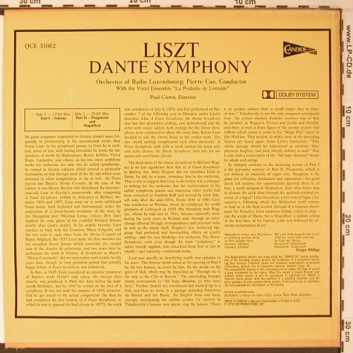 Liszt,Franz: Dante Symphony, Candide(QCE 31082), US, 1974 - LPQ - L9401 - 10,50 Euro