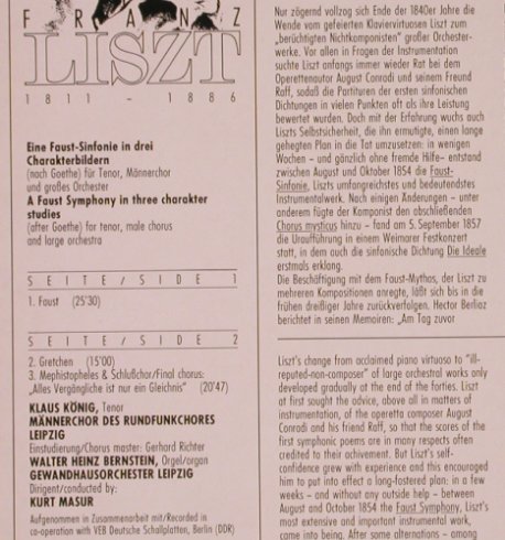Liszt,Franz: Eine Faust-Sinfonie, EMI(29 0732 1), D, 1981 - LP - L9405 - 7,50 Euro