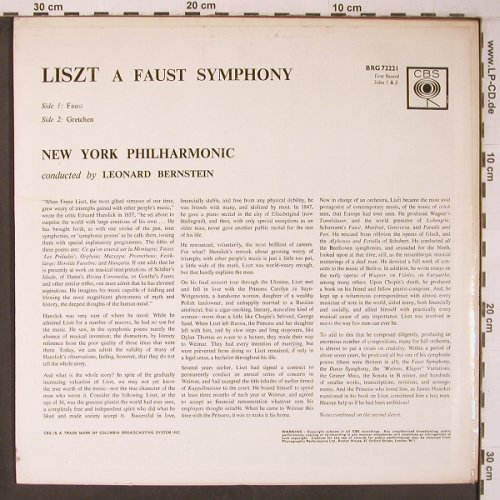 Liszt,Franz: Eine Faust Symphony, CBS(BRG 72221), UK,  - LP - L9406 - 7,50 Euro