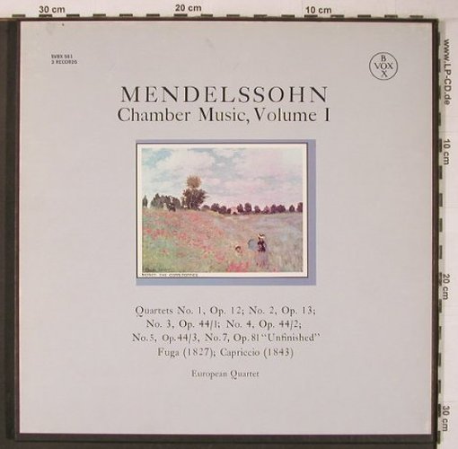 Mendelssohn Bartholdy,Felix: Chamber Music Volume I, Box, Vox Box(SVBX 581), US,  - 3LP - L9427 - 20,00 Euro