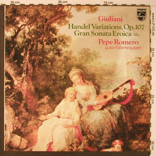 Giuliani,Mauro: Handel Variations, op.107,op.49, 61, Philips(9500 513), NL, 1978 - LP - L9444 - 6,00 Euro