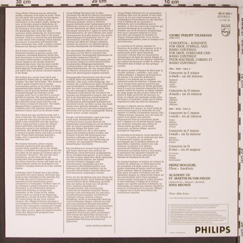 Telemann,Georg Philipp: Concerti per oboe, Philips(6514 232), NL, 1982 - LP - L9460 - 7,50 Euro