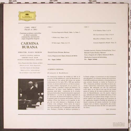 Orff,Carl: Carmina Burana, Foc, D.Gr.(1139 362), E, 1978 - LP - L9463 - 9,00 Euro