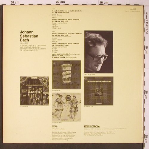 Bach,Johann Sebastian: Sonaten für Flauto u.Cembalo Obliga, EMI(64 263), D,Club.Ed., 1975 - LP - L9475 - 8,00 Euro