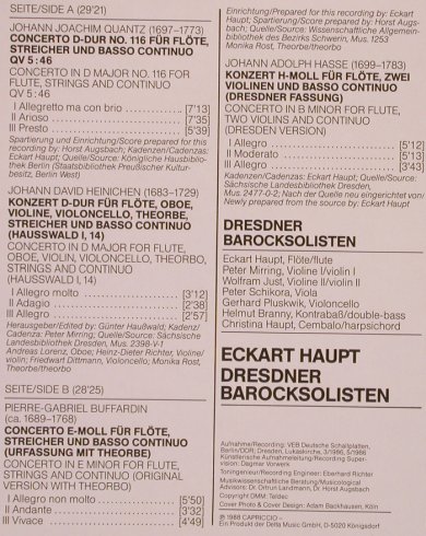 V.A.Flötenkonzerte des Barock: Heinichen,Hasse,Buffardin,Quantz, Capriccio(C 27 155), D, Foc, 1988 - LP - L9496 - 6,00 Euro