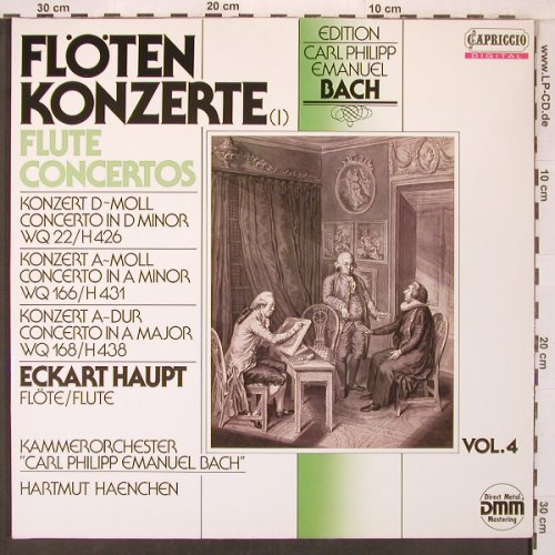 Bach,Carl Philipp Emanuel: Flötenkonzerte 1 , Foc, Capriccio(15234 8), D, 1986 - LP - L9499 - 6,00 Euro