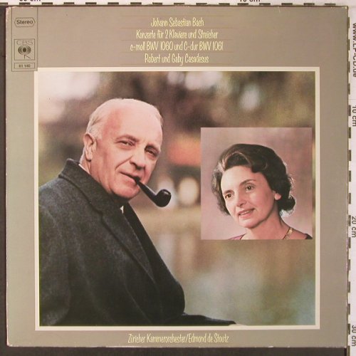Bach,Johann Sebastian: Konzerte für zwei Klaviere,Streichr, CBS(61 140), NL,m-/vg+, 1976 - LP - L9507 - 7,50 Euro