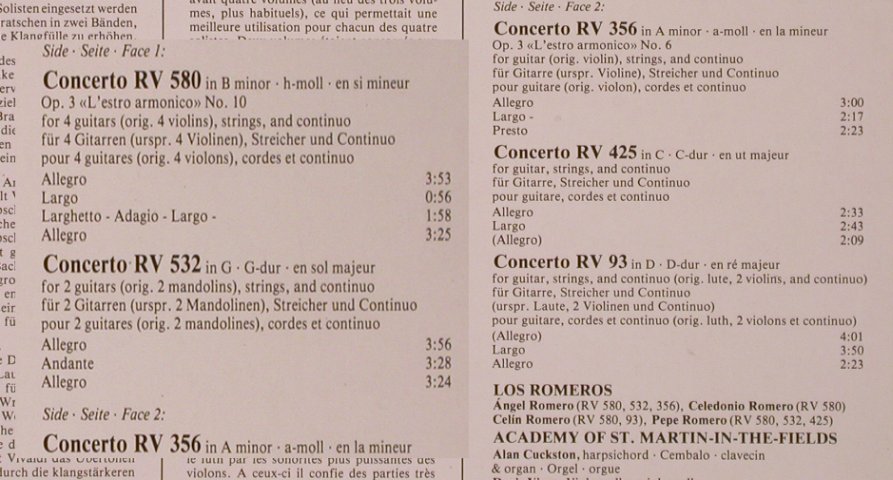 Vivaldi,Antonio: Guitar Concertos, Philips(412 624-1), NL, 1985 - LP - L9510 - 7,50 Euro