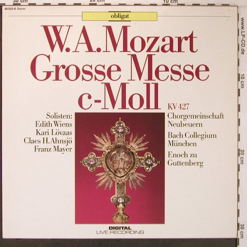 Mozart,Wolfgang Amadeus: Grosse Messe C-Moll, KV 427, Sonocord obligat(26 525-6), D, 1985 - LP - L9512 - 20,00 Euro