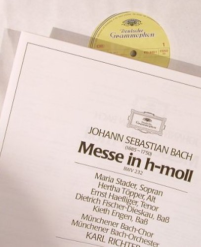 Bach,Johann Sebastian: Messe In H-Moll, Box, BWV 232, D.Gr. Serie Gallerie(413 948-1), D, Ri, 1985 - 3LP - L9533 - 15,00 Euro