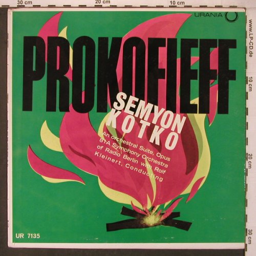 Prokofieff,Serge: Semyon Kotko, Orch.Suite,op.81a, Urania(UR 7135), US,stoc,  - LP - L9537 - 12,50 Euro