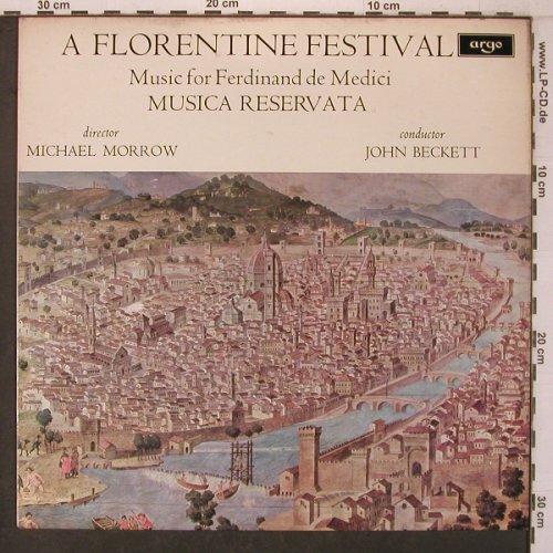 Musica Reservata: A Florentine Festival, m-/vg+, Argo(ZRG 602), UK, 1970 - LP - L9548 - 7,50 Euro