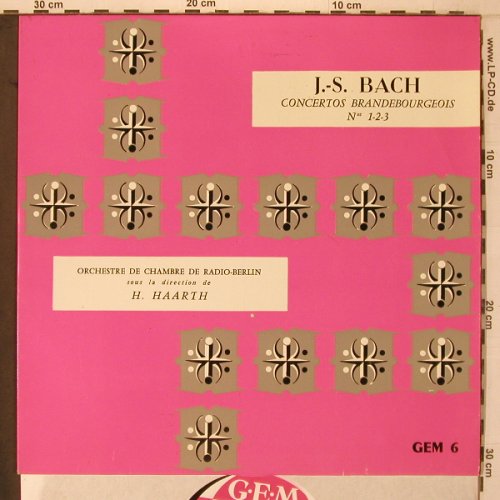 Bach,Johann Sebastian: Concertos Brandebourgeois No. 1-2-3, GEM(GEM 6), F,  - LP - L9558 - 17,50 Euro