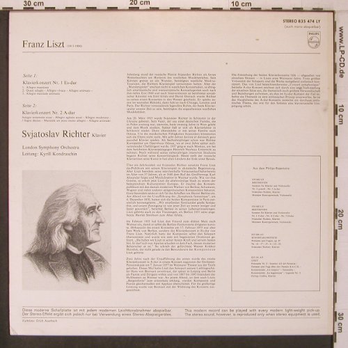 Liszt,Franz: Klavierkonzerte Nr.1 & 2, Philips(835 474 LY), NL,  - LP - L9560 - 9,00 Euro