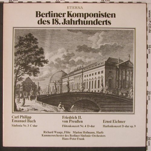 V.A.Berliner Komponisten d 18 Jahrh: C.P.E.Bach,Fr.II v.Preußen,Eichner, Eterna(8 27 800), DDR, 1984 - LP - L9568 - 9,00 Euro