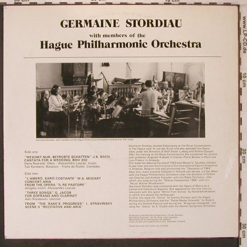 Stordiau,Germaine: Bach Mozart Stravinsky, Havox(6812.045), NL,m-/vg+,  - LP - L9594 - 8,00 Euro