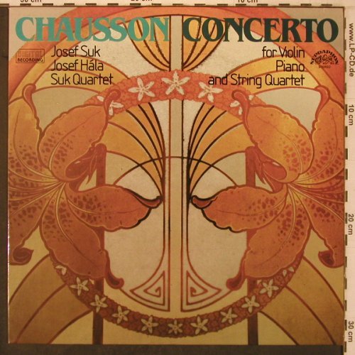 Chausson,Ernest: Concerto in D Major, Supraphon(1111 3595 G), CZ, 1985 - LP - L9595 - 12,50 Euro