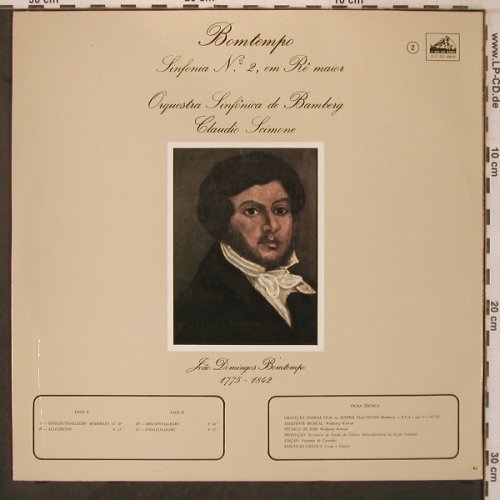 Bomtempo,João: Sinfonia No. 2, em Re' maior, A Voz Do Dono(11 C 051 40619), P, 1983 - LP - L9596 - 30,00 Euro