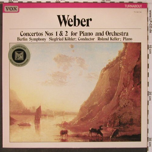 Weber,Carl Maria von: Concertos Nos 1&2 f.Piano&Orch., Vox(TV 334 746), NL, 1979 - LP - L9601 - 6,00 Euro