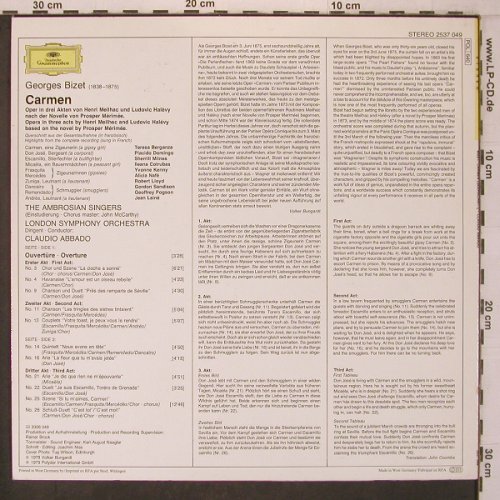 Bizet,Georges: Carmen, Deutsche Gramophon(2537 049), D, 1979 - LP - L9620 - 7,50 Euro