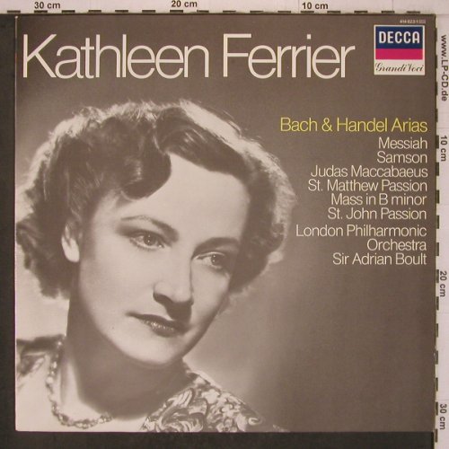 Ferrier,Kathleen: Bach & Handel Arias, Ri, Decca(414 623-1), NL, 1960 - LP - L9628 - 7,50 Euro