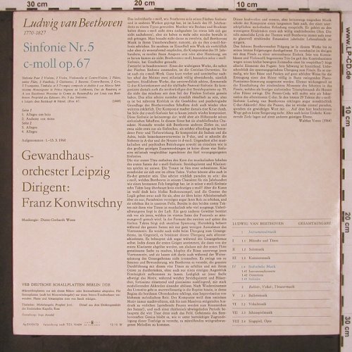 Beethoven,Ludwig van: Sinfonie Nr.5,c-moll op.67, Eterna(8 25 414), DDR, 1973 - LP - L9634 - 7,50 Euro