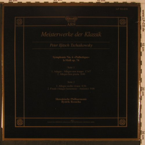 Tschaikowsky,Peter: Sinfonie Nr.6'Pathetique', ARS(LP 92.016), D,  - LP - L9654 - 6,00 Euro