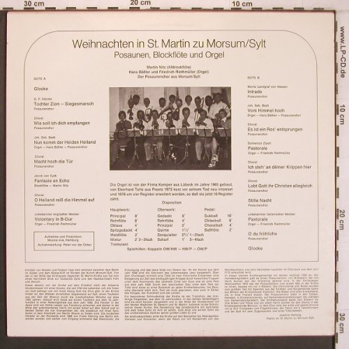 V.A.Weihnachten in St.Martin: zu Morsum / Sylt, Musica viva Hamburg(MV 1034), D, m-/vg+,  - LP - L9675 - 9,00 Euro
