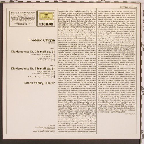 Chopin,Frederic: Klaviersonaten Nr.2&3,Tamas Vasary, D.Gr. Resonance(2535 230), D,Ri,1977, 1964 - LP - L9683 - 7,50 Euro