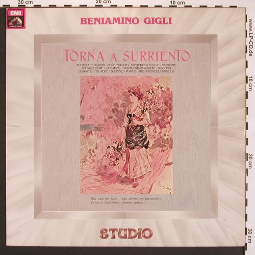 Gigli,Beniamino: Torna a Surriento'57, Lirica Vol.6, EMI(3C 053-00707 M), I, 1981 - LP - L9686 - 7,50 Euro