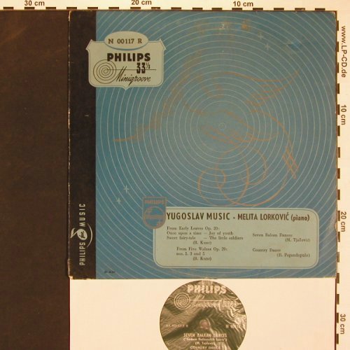 Lorkovic,Melita: Yugoslav Music VG-/VG-, bad cond., Philips Minigroove(N 00117 R), NL,  - 10inch - L9694 - 7,50 Euro