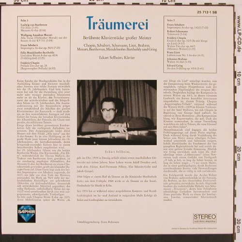 Sellheim,Eckard: Träumerei, Berühmte Klavierstücke.., Saphir(25 712-1), D,  - LP - L9752 - 7,50 Euro