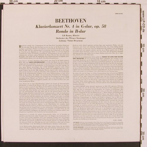 Beethoven,Ludwig van: Klavierkonzert Nr.4 g-dur,op.58,Ron, MMS(MMS-2192), D,  - LP - L9760 - 9,00 Euro