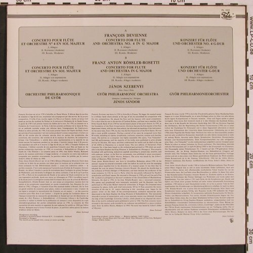 Devienne,Francois / Rössler-Rosetti: Flute Concertos, Fidelio(FL 3323), H,  - LP - L9774 - 9,00 Euro