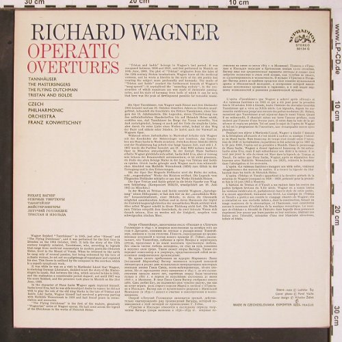 Wagner,Richard: Operatic Overtures, Supraphon(50134 G), CSSR,  - LP - L9843 - 6,00 Euro