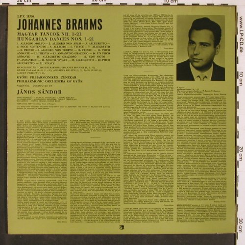 Brahms,Johannes: Hungarian Dances No.1-21, Hungaroton(LPX 11566), HU,  - LP - L9857 - 6,00 Euro