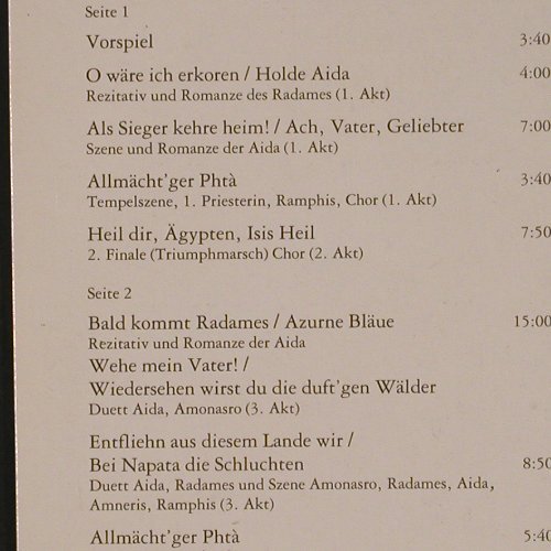 Verdi,Giuseppe: Aida-Querschnitt (1974), Eterna(8 26 436), DDR, 1988 - LP - L9861 - 6,00 Euro