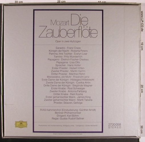 Mozart,Wolfgang Amadeus: Die Zauberflöte, Box, D.Gr.(2720 058), D, Ri,  - 3LP - L9865 - 14,00 Euro
