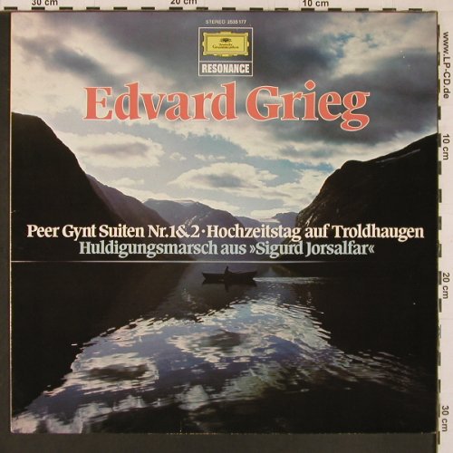 Grieg,Edvard: Peer Gynt Suiten 1&2 / S.Jorsalfar, D.Gr. Resonance(2535 177), D, Ri, 1976 - LP - L9890 - 6,00 Euro