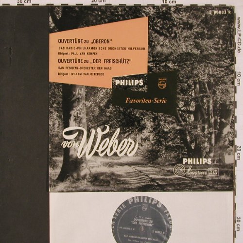 Weber,Carl Maria von: Ouvertüre zu Oberon / Freischtz, Philips(S 06003R), D, vg+/vg+, 1961 - 10inch - L9896 - 5,00 Euro