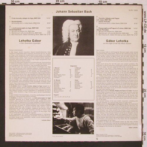 Bach,Johann Sebastian: Toccata,Adagio & Fugue in C-moll, Hungaroton(SLPX 12025), H, 1979 - LP - L9923 - 6,00 Euro