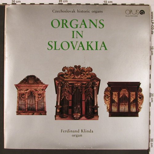V.A.Organs in Slovakia: Ferdinand Klinda,organ, vg+/Cover~~, Opus(9111 0589), CSSR, 1978 - LP - L9924 - 5,00 Euro