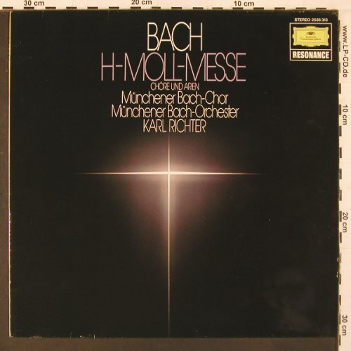 Bach,Johann Sebastian: H-moll-Messe, Chöre&Arien, bwv 232, D.Gr. Resonance(2535 313), D, Ri,  - LP - L9959 - 6,00 Euro