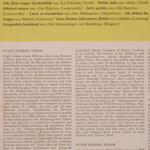 Anders,Peter: Tenor - Verdi Leoncavallo, Deutsche Grammophon(LPE 17 091), D, m-/vg+, 1957 - 10inch - L9987 - 6,00 Euro