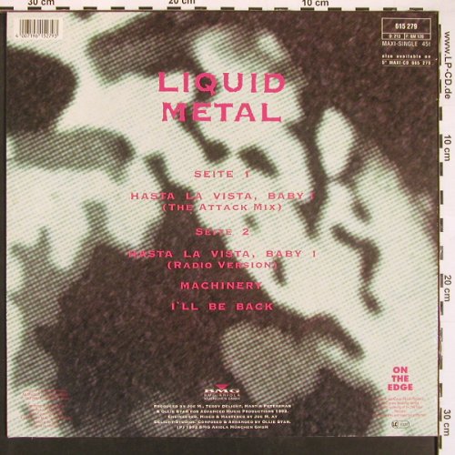 Liquid Metal: Hasta La Vista Baby !*2+1, BMG(4007196152793), D, 1992 - 12inch - B5909 - 3,00 Euro