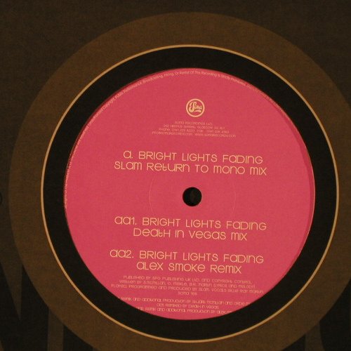 Slam feat. Billie Ray Martin: Bright Lights Fading, Soma(168), ,  - 12inch - F2184 - 7,50 Euro
