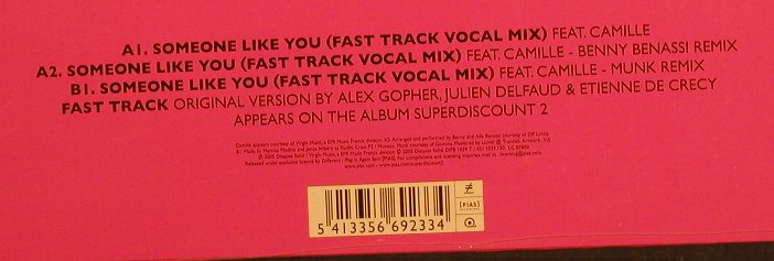 Superdiscount: Fast Track(Vocal Mix), FS-New, Disques Solid(DIFB 1039), , 2005 - 12inch - F2201 - 5,00 Euro
