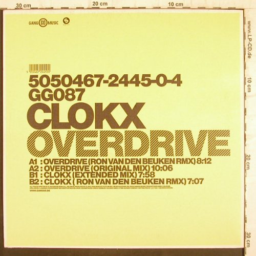 Clokx: Overdrive, m-/vg+, Gang Go Music(GG087), , 2004 - 12inch - F8857 - 4,00 Euro