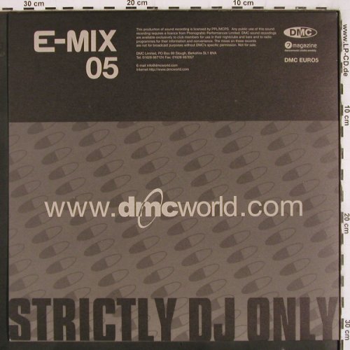 V.A.DMC E-Mix 05: Agent Orange,Kai Tracid,Kay Cee, DMC (EURO5), UK, 2000 Typ: 12" Best.-Nr.: V3507 Preis: 7,50 Euro