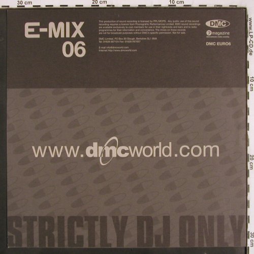 V.A.DMC E-Mix 06: Headroom,COP Project,Miss Shiva, DMC (EURO6), UK, 2000 Typ: 12" Best.-Nr.: V3508 Preis: 7,50 Euro